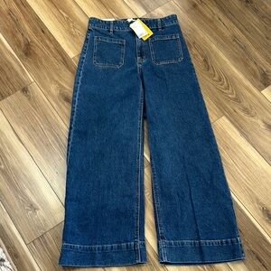 Wide-Leg Denim Jeans